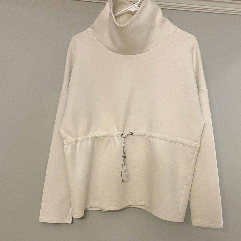 Varley Cream Cowl Neck Sweater